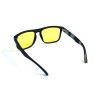 Унісекс сонцезахисні окуляри 13265 чорні з жовтою лінзою 