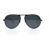 Жіночі сонцезахисні окуляри 10816 чорні з чорною лінзою 