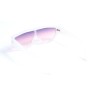 Унісекс сонцезахисні окуляри 13273 білі з фіолетовою лінзою 