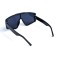Унісекс сонцезахисні окуляри 13274 чорні з чорною лінзою . Photo 3