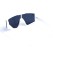 Унисекс сонцезащитные очки 13276 белые с чёрной линзой . Photo 3