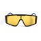 Унисекс сонцезащитные очки 13277 чёрные с жёлтой линзой . Photo 2