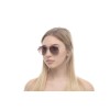 Женские сонцезащитные очки 10817 золотые с коричневой линзой 