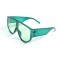 Унисекс сонцезащитные очки 13280 зелёные с зелёной линзой . Photo 1