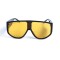 Унисекс сонцезащитные очки 13281 чёрные с жёлтой линзой . Photo 2