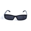 Унісекс сонцезахисні окуляри 13282 чорні з чорною лінзою 