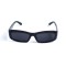 Унисекс сонцезащитные очки 13282 чёрные с чёрной линзой . Photo 2