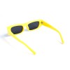 Унисекс сонцезащитные очки 13283 жёлтые с чёрной линзой 