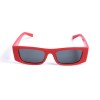 Унісекс сонцезахисні окуляри 13285 червоні з чорною лінзою 
