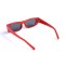 Унисекс сонцезащитные очки 13285 красные с чёрной линзой . Photo 3