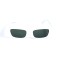 Унисекс сонцезащитные очки 13286 белые с чёрной линзой . Photo 2