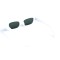 Унисекс сонцезащитные очки 13286 белые с чёрной линзой . Photo 3
