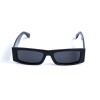 Унисекс сонцезащитные очки 13288 чёрные с чёрной линзой 