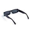 Унісекс сонцезахисні окуляри 13288 чорні з чорною лінзою 