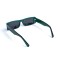 Унисекс сонцезащитные очки 13289 зелёные с чёрной линзой . Photo 3