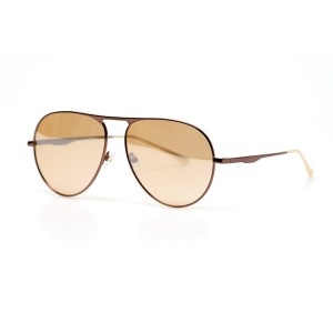 Женские сонцезащитные очки 10818 бронзовые с коричневой линзой 