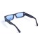 Унисекс сонцезащитные очки 13290 чёрные с синей линзой . Photo 3