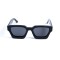 Унісекс сонцезахисні окуляри 13291 чорні з чорною лінзою . Photo 2