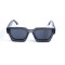 Унісекс сонцезахисні окуляри 13293 сірі з чорною лінзою . Photo 2
