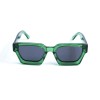 Унисекс сонцезащитные очки 13294 зелёные с чёрной линзой 