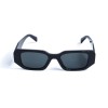 Унісекс сонцезахисні окуляри 13300 чорні з чорною лінзою 