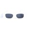 Унисекс сонцезащитные очки 13302 белые с чёрной линзой . Photo 2