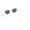 Унисекс сонцезащитные очки 13302 белые с чёрной линзой . Photo 3