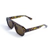 Унісекс сонцезахисні окуляри 13306 леопардові з чорною лінзою 