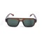 Унисекс сонцезащитные очки 13307 коричневые с зелёной линзой . Photo 2
