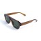 Унисекс сонцезащитные очки 13307 коричневые с зелёной линзой . Photo 1