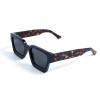 Унісекс сонцезахисні окуляри 13313 леопардові з чорною лінзою 