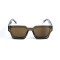 Унисекс сонцезащитные очки 13315 коричневые с коричневой линзой . Photo 2