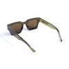 Унісекс сонцезахисні окуляри 13315 коричневі з коричневою лінзою 