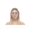 Женские сонцезащитные очки 10827 золотые с зеркальной линзой 