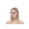 Жіночі сонцезахисні окуляри 10827 золоті з дзеркальною лінзою 