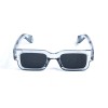 Унісекс сонцезахисні окуляри 13317 сірі з чорною лінзою 
