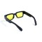 Унисекс сонцезащитные очки 13318 чёрные с жёлтой линзой . Photo 3