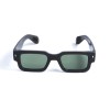 Унисекс сонцезащитные очки 13319 коричневые с зелёной линзой 