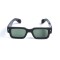 Унисекс сонцезащитные очки 13319 коричневые с зелёной линзой . Photo 2