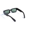 Унісекс сонцезахисні окуляри 13319 коричневі з зеленою лінзою 