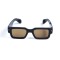 Унисекс сонцезащитные очки 13320 чёрные с коричневой линзой . Photo 2