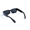 Унисекс сонцезащитные очки 13321 чёрные с чёрной линзой 