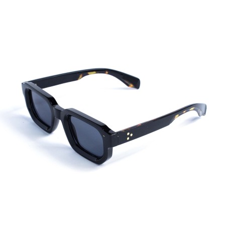 Унісекс сонцезахисні окуляри 13325 леопардові з чорною лінзою 