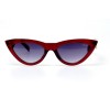 Женские сонцезащитные очки 10828 красные с чёрной линзой 