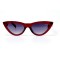 Жіночі сонцезахисні окуляри 10828 червоні з чорною лінзою . Photo 2