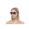 Женские сонцезащитные очки 10828 красные с чёрной линзой 
