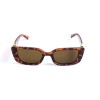 Унисекс сонцезащитные очки 13329 леопардовые с коричневой линзой 