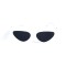 Унисекс сонцезащитные очки 13333 белые с чёрной линзой . Photo 2