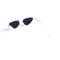 Унисекс сонцезащитные очки 13333 белые с чёрной линзой . Photo 3