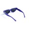 Унисекс сонцезащитные очки 13334 синие с чёрной линзой . Photo 3